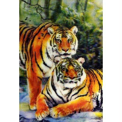 Tiger Family in Spring