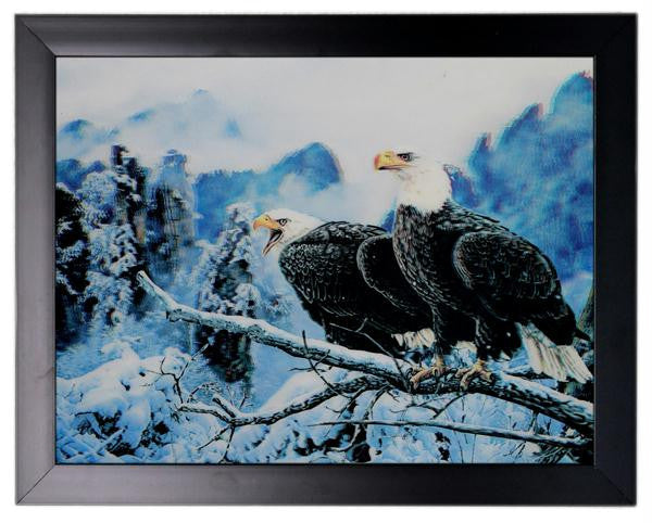 Iconic 3D 44x34cm - Eagles on Branch