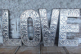 Lrg Arty Aluminum Letters - LOVE