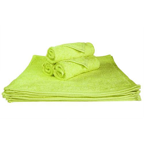 1x Face Towel  Lime Green