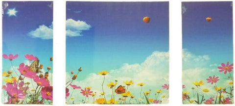 Blue Sky Thinking - Left 60 x 30cm Middle 60 x 60cm Right 60 x 30cm