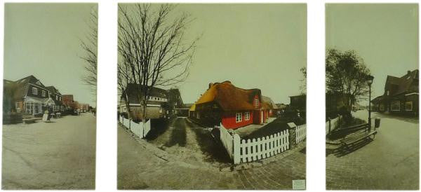 Village Life - Left 60 x 30cm Middle 60 x 60cm Right 60 x 30cm