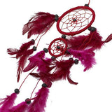 6x Bali Dreamcatchers - Medium Round - Black-White-Red