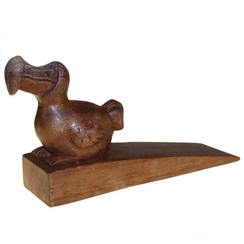 Handcarved Wooden Door-Stop - Dodo