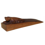 Handcarved Wooden Door-Stop - Lizard