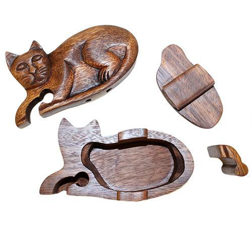 Bali Puzzle Box - Cat