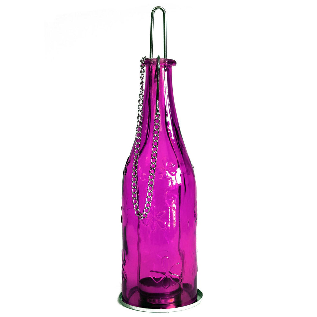 Recycled Bottle Lantern - Violet