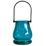 Recycled Candle Lantern - Teal