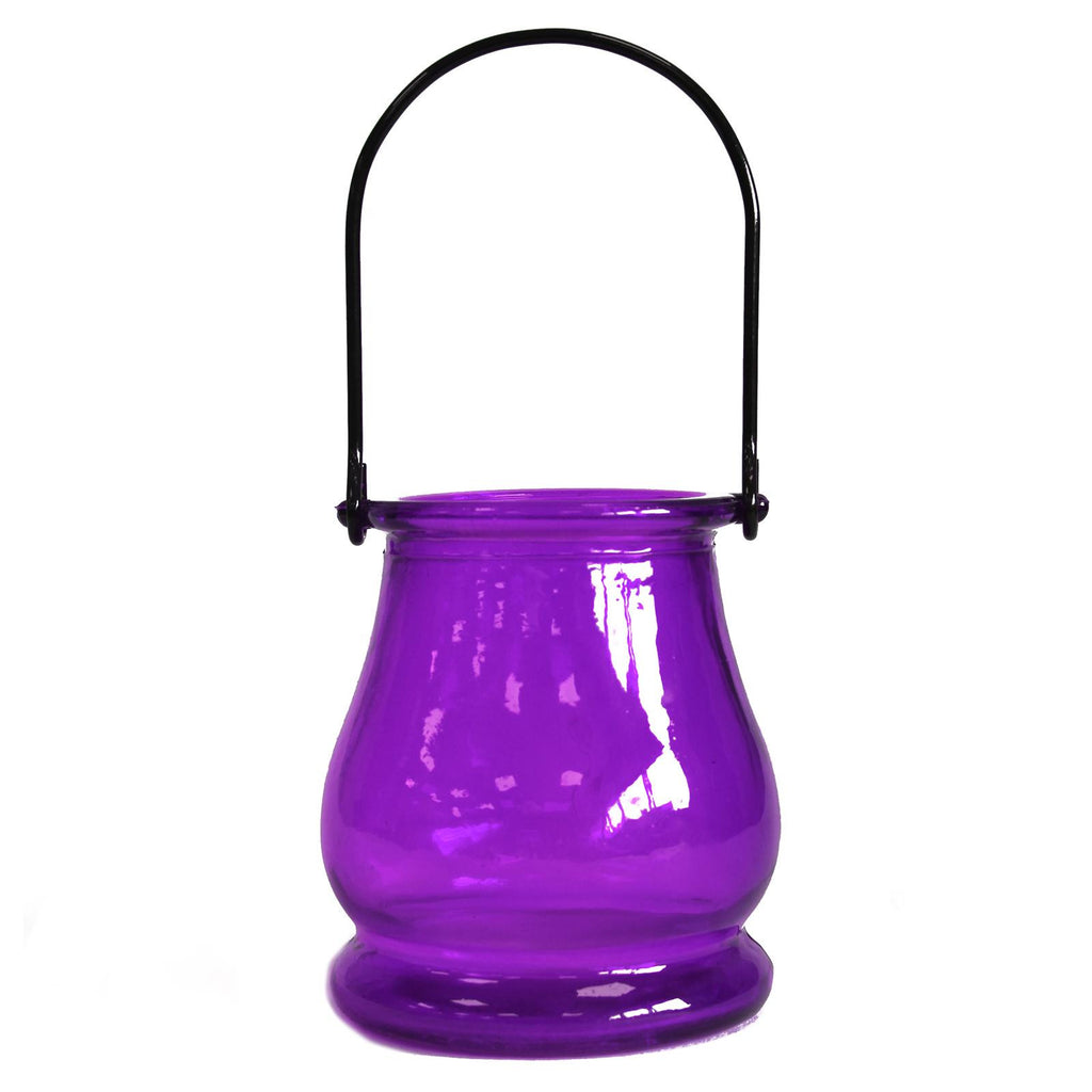 Recycled Candle Lantern - Lavender