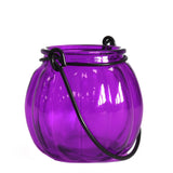 Recycled Pumpkin Candle Lantern - Lavender