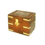 Carved Wooden Box holds 6x10ml bottles