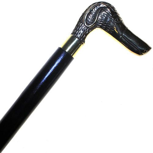 Walking Stick with brass handle - Dog Head