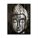 Wood Buddha Silver - Painting