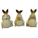 Bunny Money Boxes Set of Three - Oatmeal