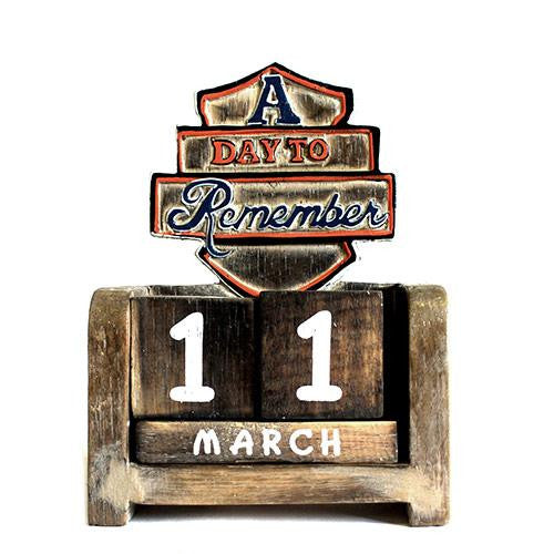 Day to Remember Calender - A Day to Remember - carved sign