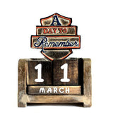 Day to Remember Calender - A Day to Remember - carved sign