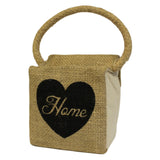 Sm Sq Cotton & Jute Door Stop - Heart Home