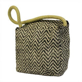 Sml Herringbone Door Stop - Dark