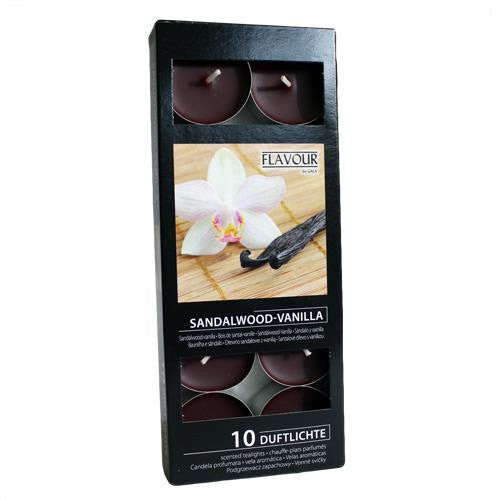 Scented Nightlights - Sandalwood & Vanilla - 10 Per Pack