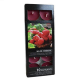 Scented Nightlights - Wild Raspberry  - 10 Per Pack