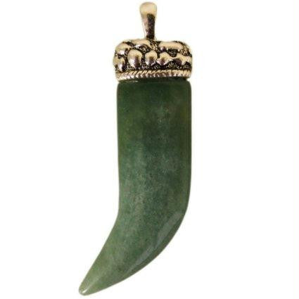 Dagger Pendant - Green Aventurine