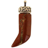 Dagger Pendant - Red Jasper