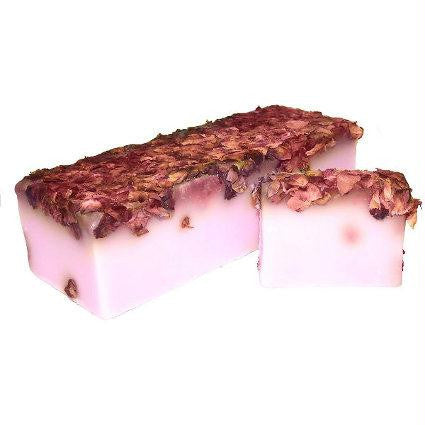 Rose & Rose Petals Soap Slice, approx 100gr