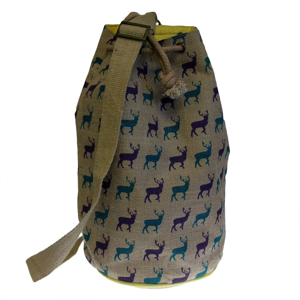 Jute Duffle Bag - Stag