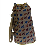 Jute Duffle Bag - Scotty Dog