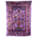 Tree of Life - Purple Bedspread - Wall Art