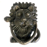 Cast Iron Knocker - Classic Lion - Natural