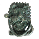 Cast Iron Knocker - Classic Lion - Verdigris