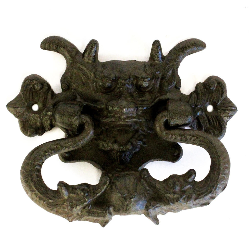 Cast Iron Knocker - Demon - Natural