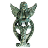 Cast Iron Knocker - Angel - Verdigris