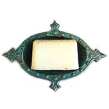 Cast Iron Soap Dish - Arthurian - Verdigris