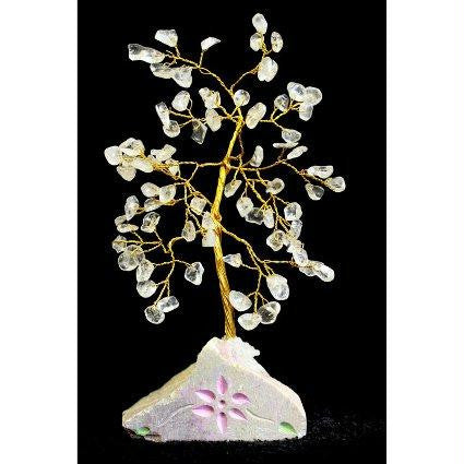 Rock Crystal Gemstone Tree (80 Stone)