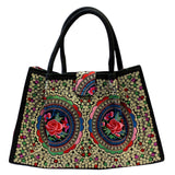 Jolly Big Fashion Bags - Blue Lotus Flowers