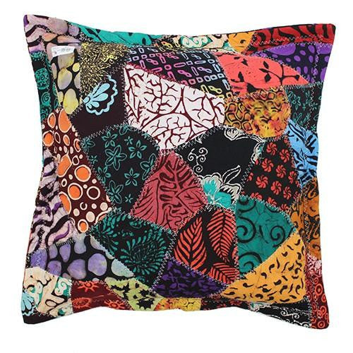 2x Java Batik Patchwork Cushion 60x60cm