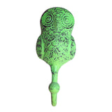 Metal Hook - Owl - Lime