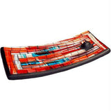 Mosaic Incense Plate - Blue&Red