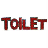 Mosaic  - Toilet - Red-Mirror