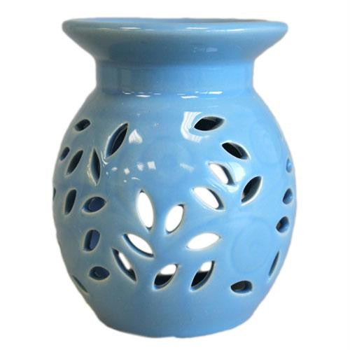 Floral Oil Burner - blue