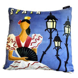 Spanish Holiday Cushion Cover - Lamplight