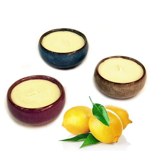 Tea Cup Candles (pack 3) - Lemon Tea