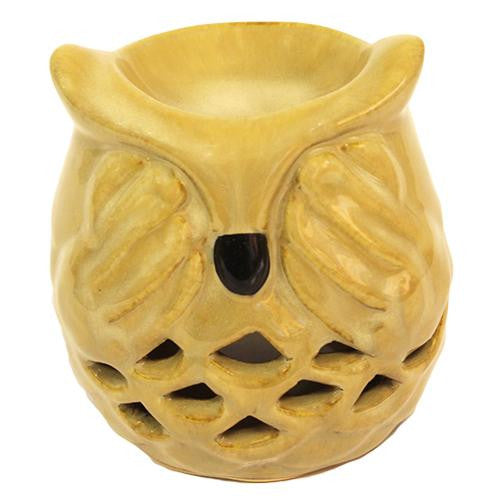 Natural Owl Oil Burner - See No Evil