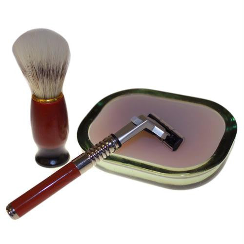 Old School Shaving Kit - Geranium & Lime