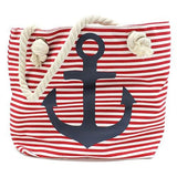 Rope Handle Bag - Red Anchor