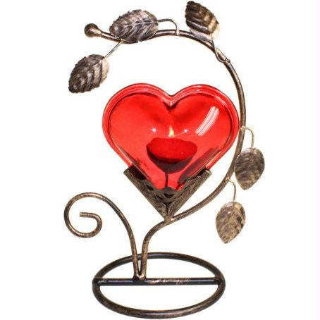 Single Big Heart Romantic Candle Holder