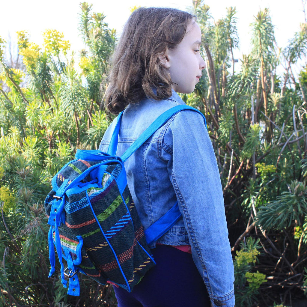 Small Nepali Backpacks - Blue