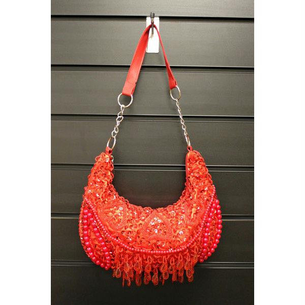 Retro Shimmy Bag - Red